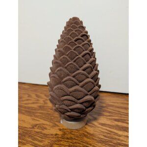 Flocked pinecone